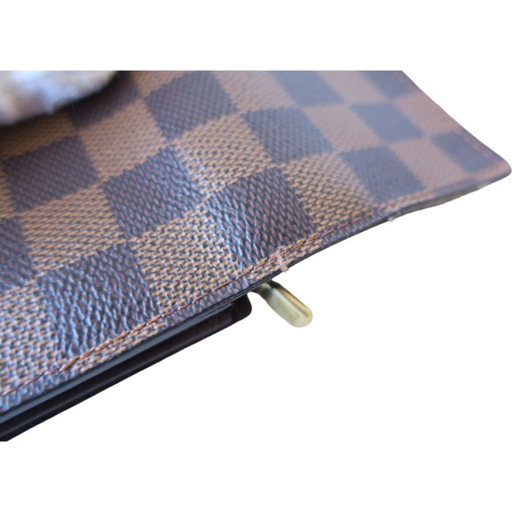 424169F V Louis Vuitton Wallet Long Sarah Brown Ebene Damier - Picture 7 of 9